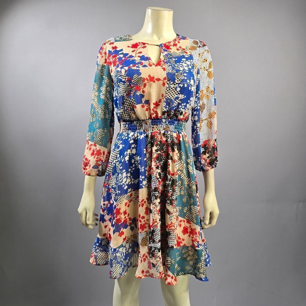 Collective Concepts Multicolor Long Sleeve Dress R7